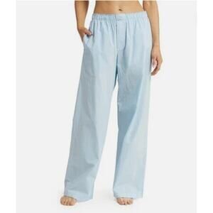 SKIMS Blue Poplin Unisex Sleep Pant | Size 4X